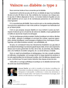 Livre Vaincre son diabète de type 2 par Jacques Staehle, couverture recto 2