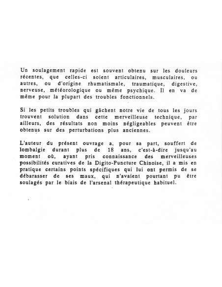 Cours digitopuncture tome 1 Initiation