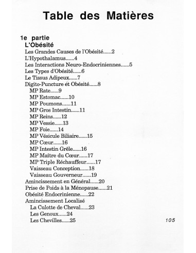 Cours digitopuncture tome 4 : Obésité, Cellulite, Psychisme, Mémoire