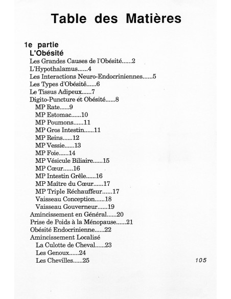 Cours digitopuncture tome 4 : Obésité, Cellulite, Psychisme, Mémoire