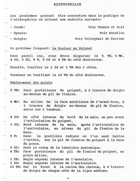 Digitopuncture et sport