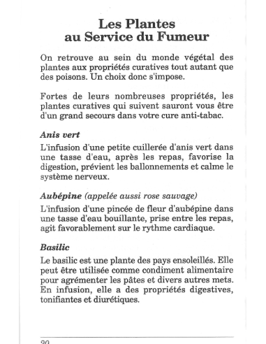 livre sans tabac sans regrets extrait les plantes