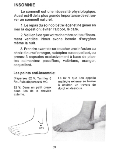 livre la santé par les médecines douces extrait insomnie