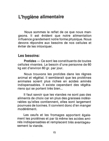 livre la santé par les médecines douces extrait hygiène alimentaire
