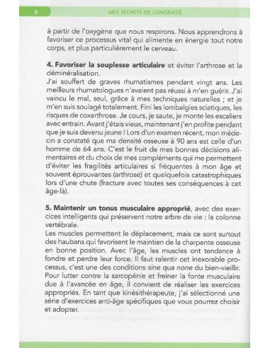 Livre Mes secrets de longévité par Jacques Staehle, extrait 2