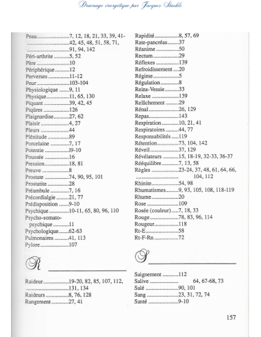 Cours Drainage énergétique page157 Index général