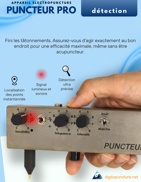 détection des points d'acupuncture avec le Puncteur Pro plus facile détection des points d'acupuncture avec le Puncteur Pro plus facile