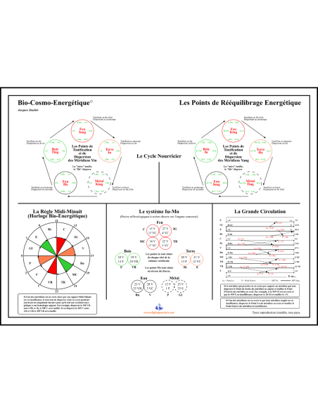 Poster Points de Rééquilibrage Énergétique Jacques Staehle - 60x80cm