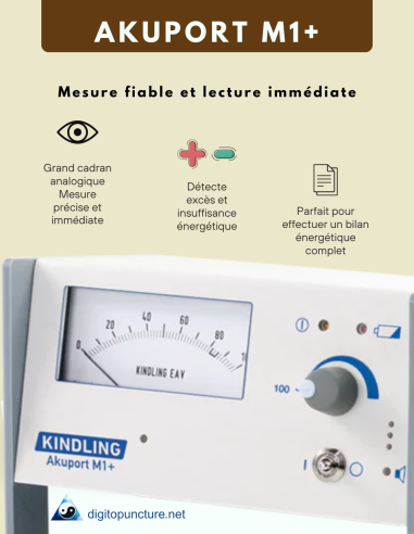 Appareil de test énergétique Akuport M1+ de Kindling détecte insuffisance et excès d'énergie