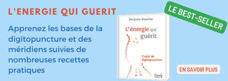 Livre l'énergie qui guérit, traité de digitopuncture de JAcques Staehle aux éditions Dangles,